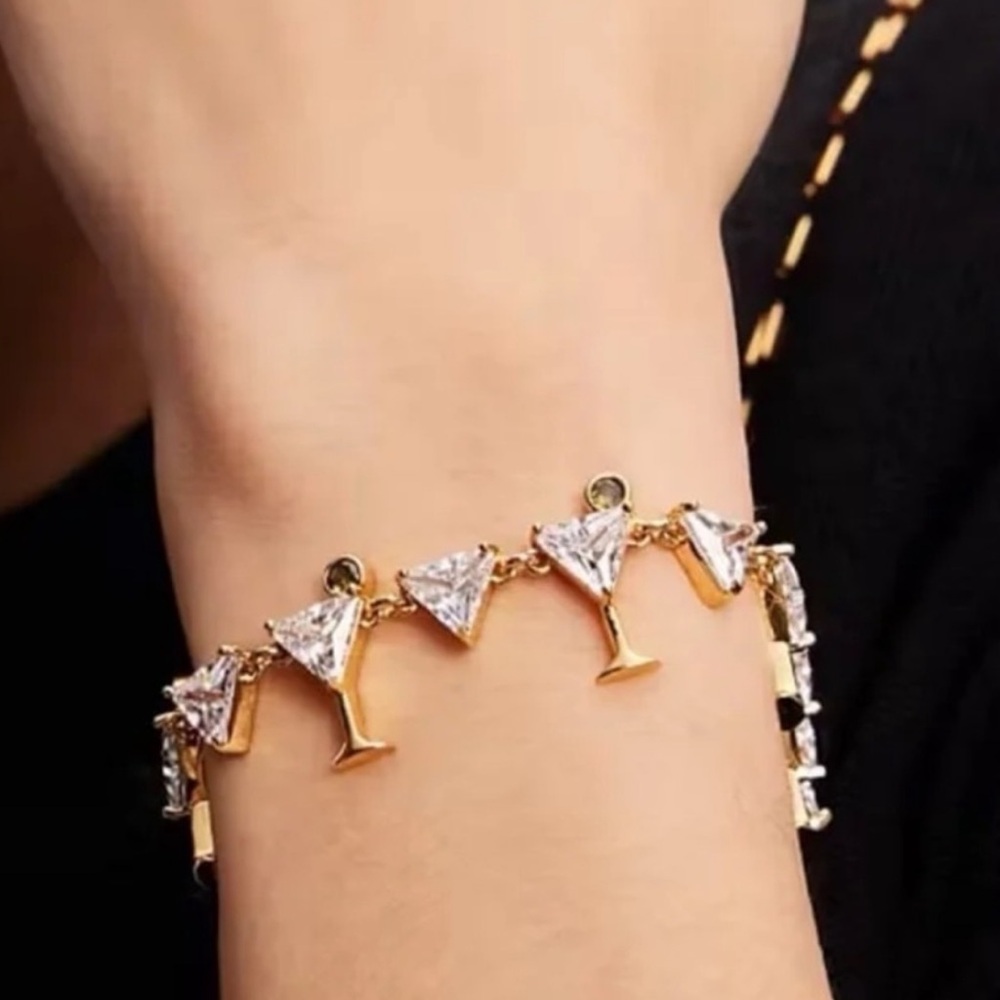 Kate Spade “Shaken or Stirred” Martini Bracelet NWT $198